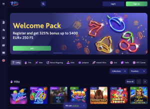 image of 7bit casino website