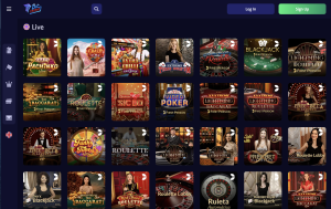 image of 7bit casino website