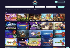 image of ocean breaze casino website